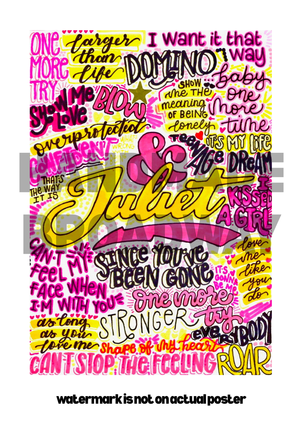 & Juliet - Musical Inspired Glossy Print - Originally Hand Drawn