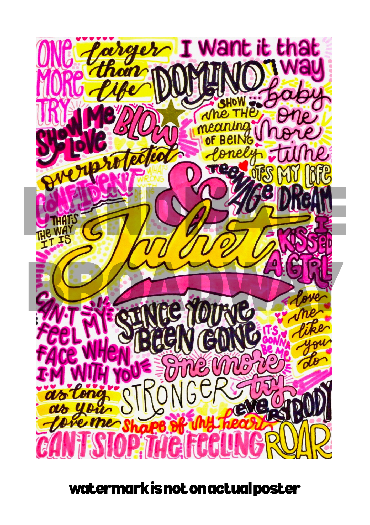 & Juliet - Musical Inspired Glossy Print - Originally Hand Drawn