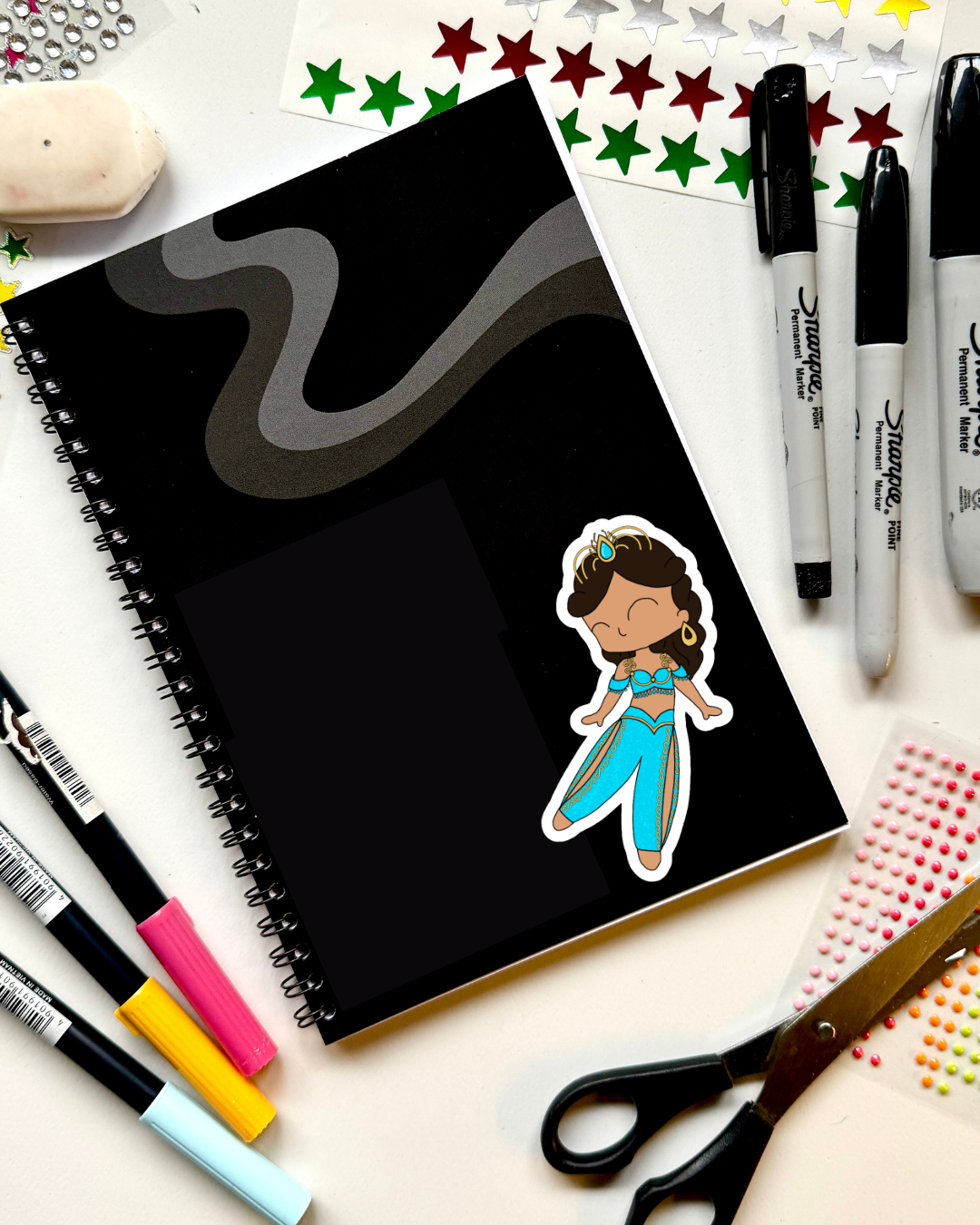 Aladdin the Musical Inspired Vinyl Sticker – Jasmine | Perfect for Laptops, Water Bottles, Scrapbooks & More