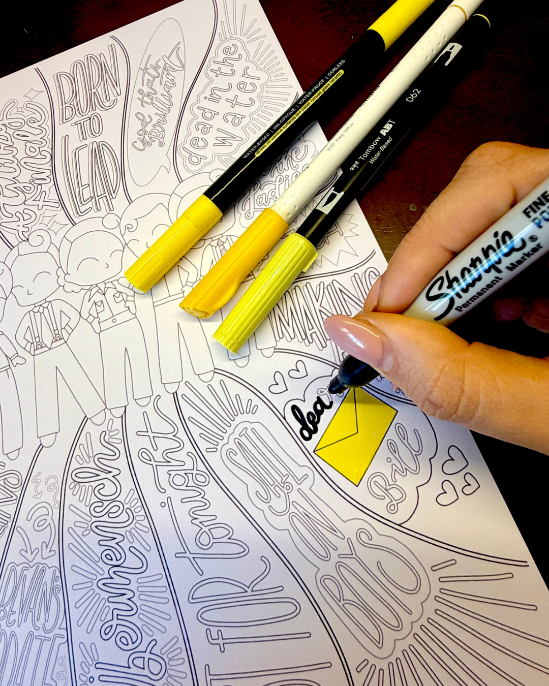 Operation Mincemeat Colouring Sheet - Musical Inspired gift