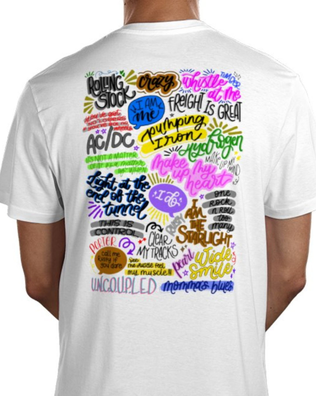 Starlight Express the musical inspired Hand-Drawn Artwork T shirt WHITE - Musical Theatre Clothing