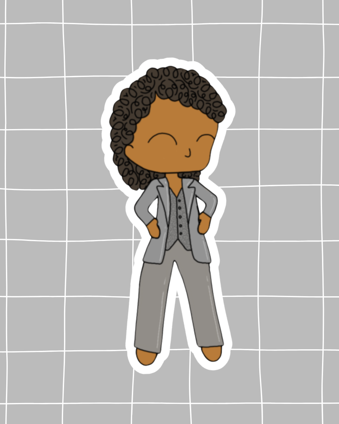 Hades Town the Musical Inspired Vinyl Sticker | Hermes- West End – Perfect for Laptops, Water Bottles, Scrapbooks & More