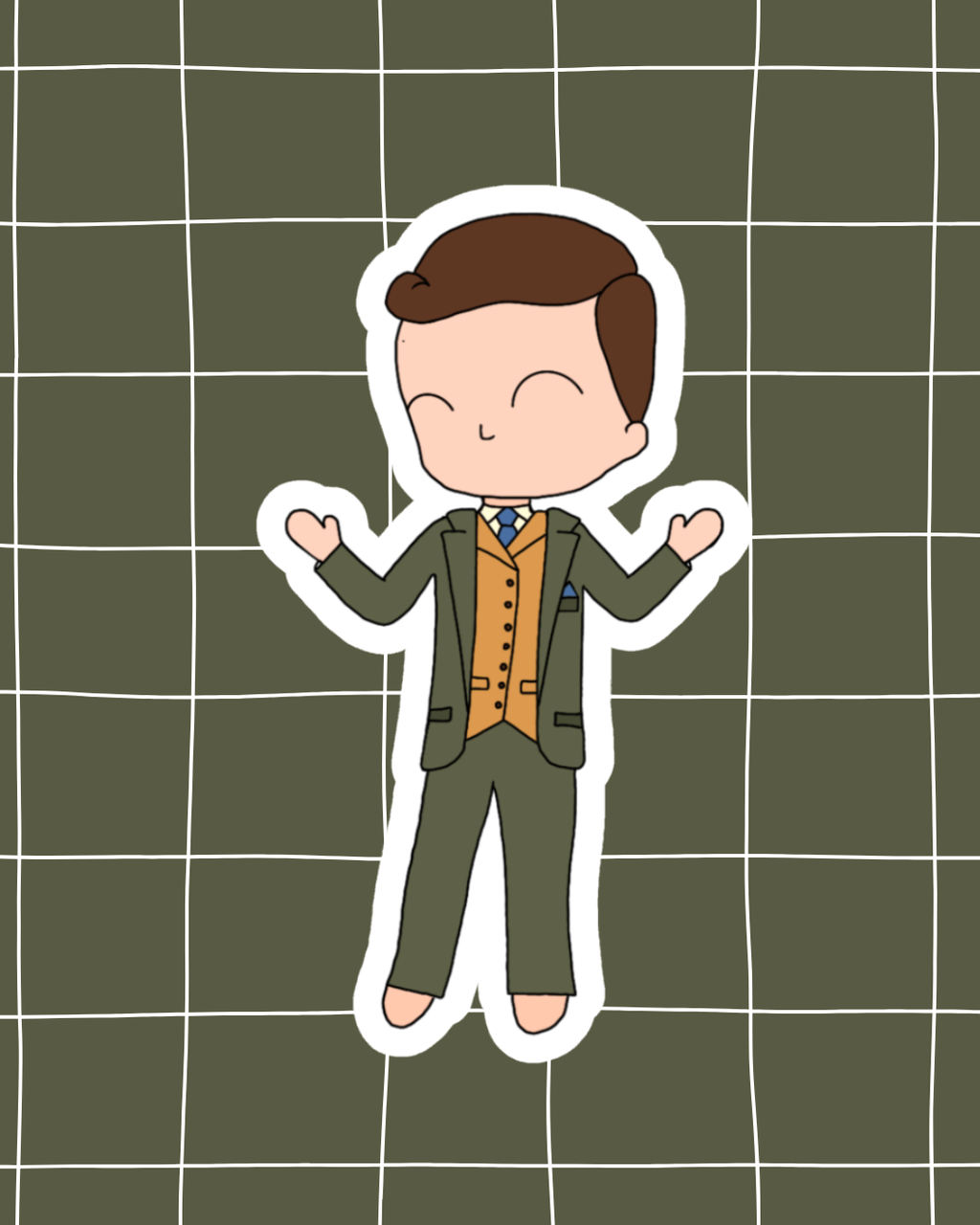 The Curious Case of Benjamin Button the Musical Inspired Vinyl Sticker – Benjamin Button | Perfect for Laptops, Water Bottles, Scrapbooks & More
