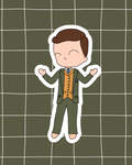 The Curious Case of Benjamin Button the Musical Inspired Vinyl Sticker – Benjamin Button | Perfect for Laptops, Water Bottles, Scrapbooks & More