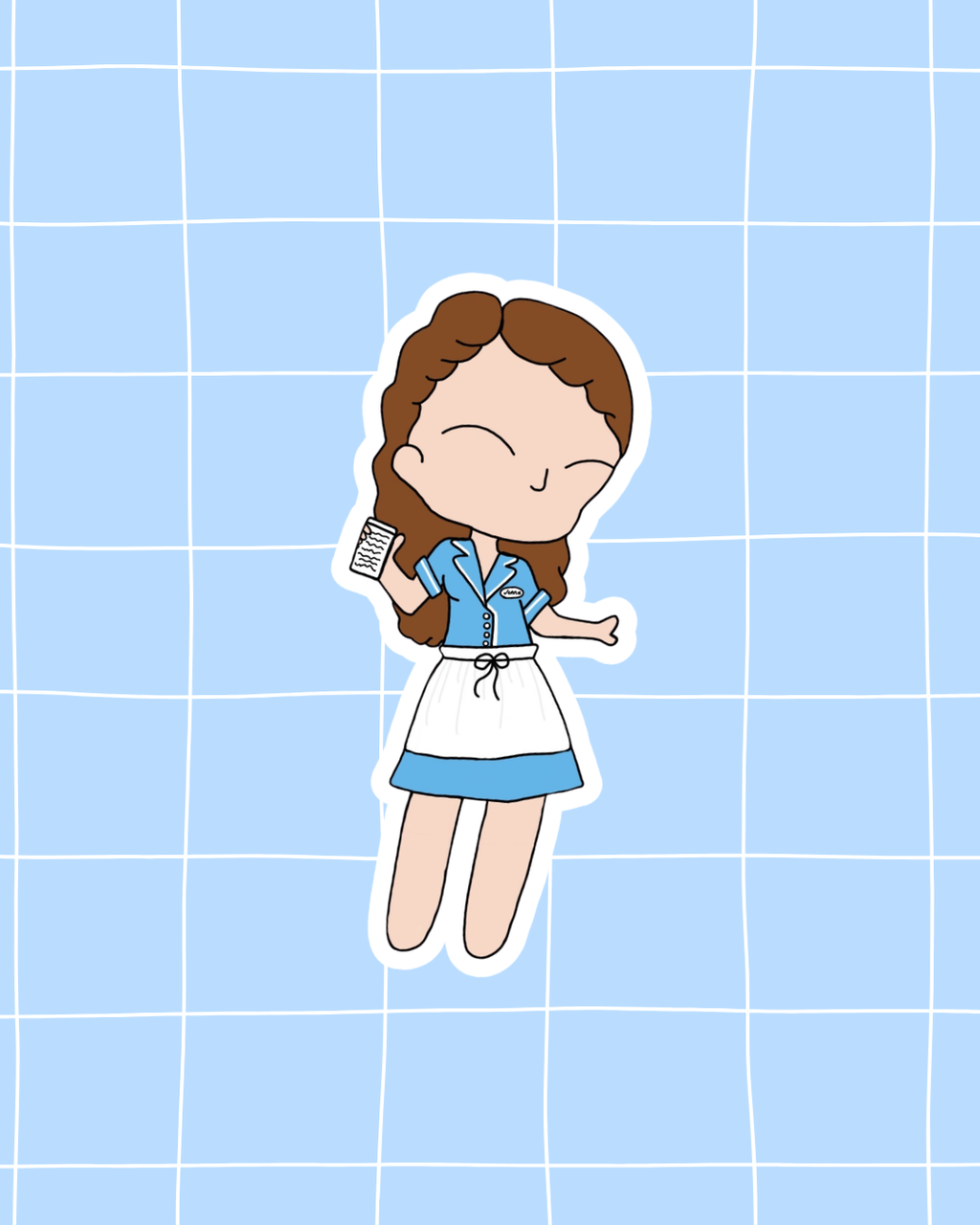 Waitress the Musical Inspired Vinyl Sticker – Jenna |Perfect for Laptops, Water Bottles, Scrapbooks & More