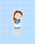 Waitress the Musical Inspired Vinyl Sticker – Jenna |Perfect for Laptops, Water Bottles, Scrapbooks & More