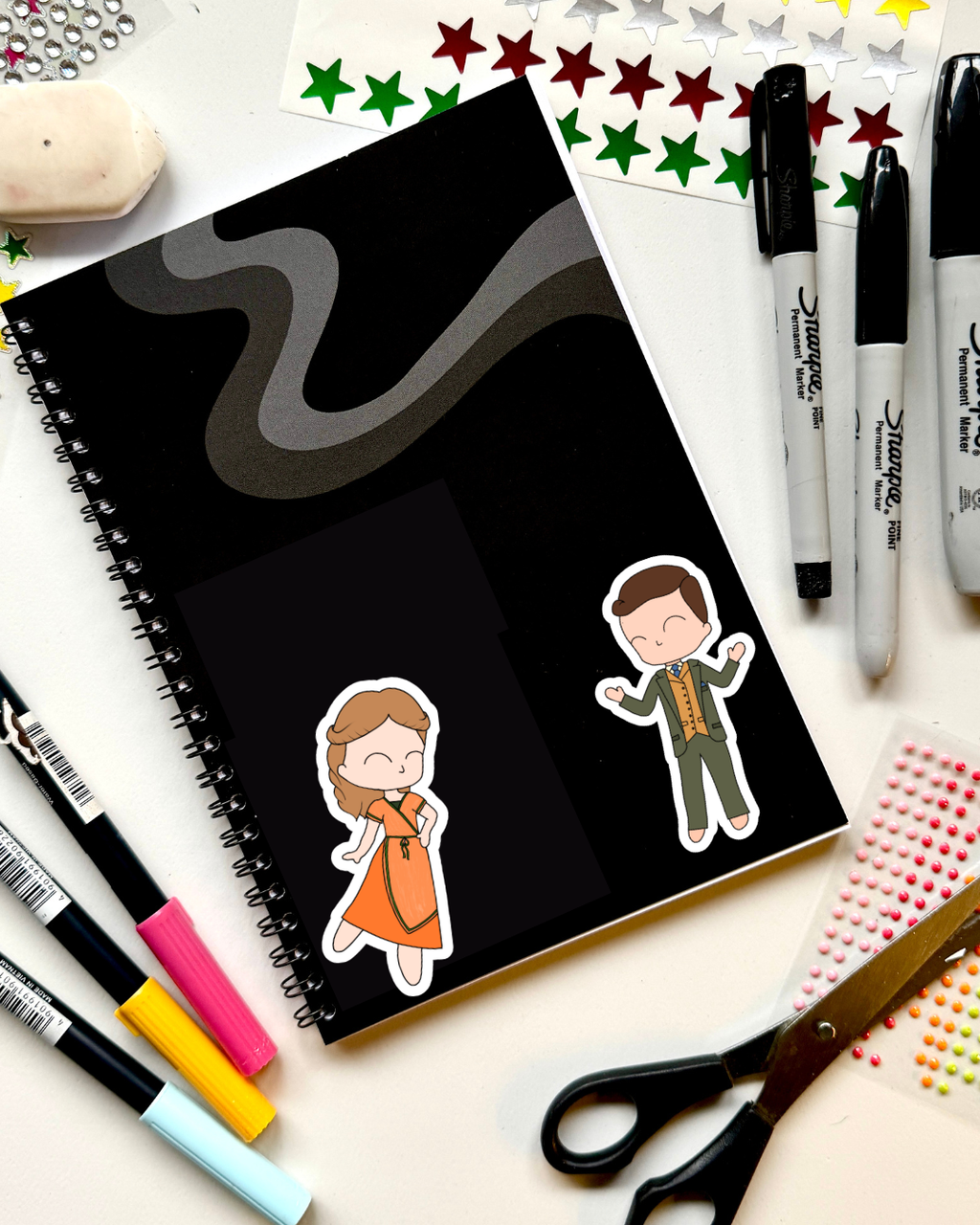 The Curious Case of Benjamin Button the Musical Inspired Vinyl Sticker – Benjamin Button | Perfect for Laptops, Water Bottles, Scrapbooks & More