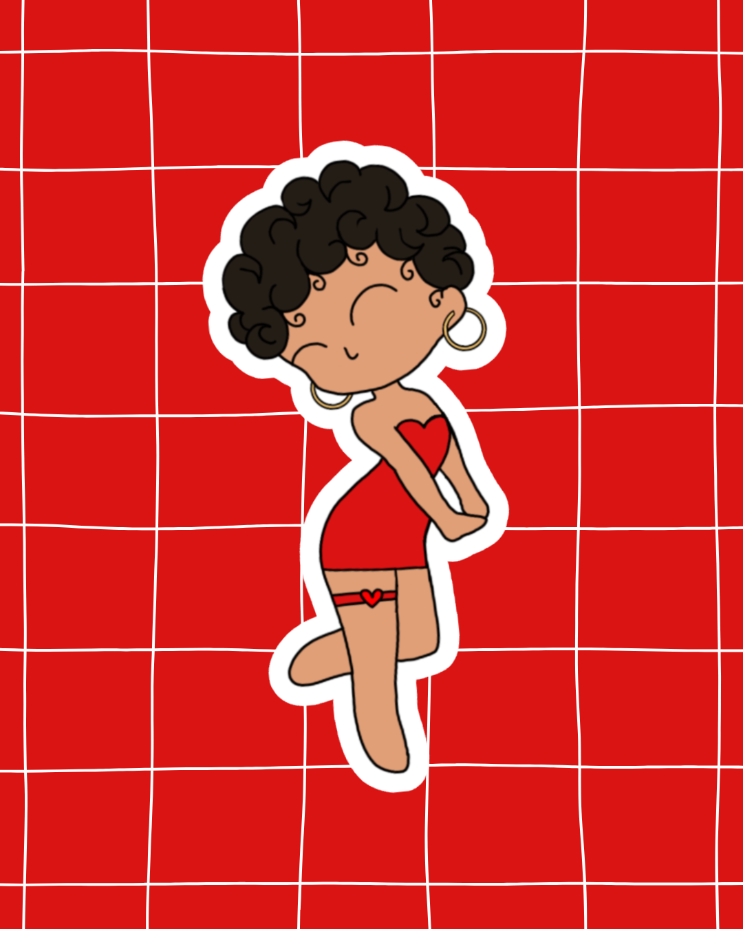 BOOP the Musical Inspired Vinyl Sticker – Betty Boop | Perfect for Laptops, Water Bottles, Scrapbooks & More