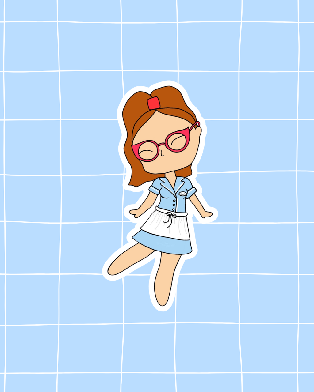 Waitress the Musical Inspired Vinyl Sticker – Dawn |Perfect for Laptops, Water Bottles, Scrapbooks & More
