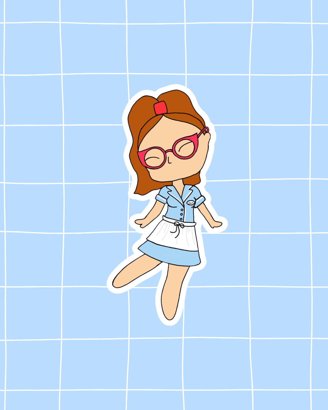 Waitress the Musical Inspired Vinyl Sticker – Dawn |Perfect for Laptops, Water Bottles, Scrapbooks & More