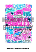Why am I So Single - Musical Inspired Glossy Print - Originally Hand Drawn