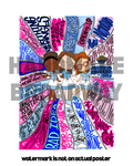 Waitress SWIRL poster - Musical Inspired Glossy Print - Originally Hand Drawn