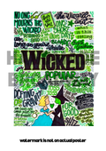 Wicked - Musical Inspired Glossy Print - Originally Hand Drawn