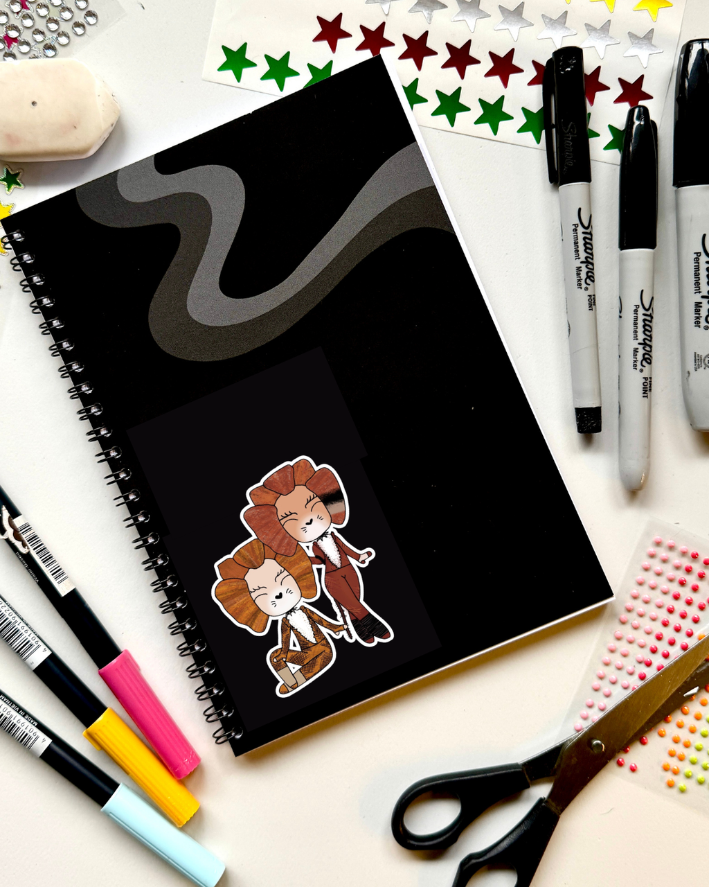 Cats the Musical Inspired Vinyl Sticker – Bombalurina & Demeter | Perfect for Laptops, Water Bottles, Scrapbooks & More