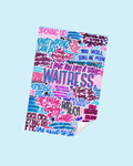 Waitress Inspired Vinyl Poster Sticker – Perfect for Laptops, Water Bottles, Scrapbooks & More