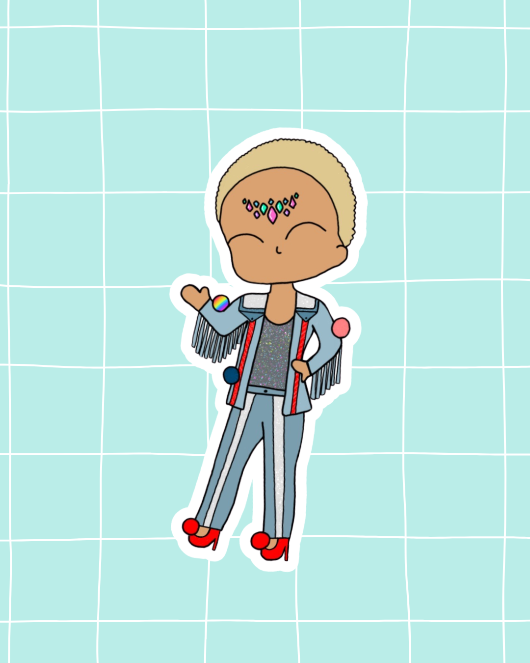 Everybody's talking about Jamie the Musical Inspired Vinyl Sticker – Jamie- Prom | Perfect for Laptops, Water Bottles, Scrapbooks & More