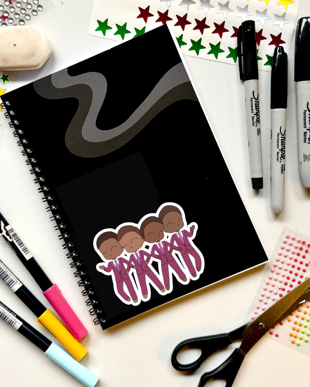 Drifters Girl the Musical Inspired Vinyl Sticker – The Drifters | Perfect for Laptops, Water Bottles, Scrapbooks & More