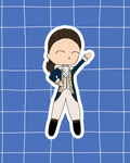 Hamilton the Musical Inspired Vinyl Sticker – Alexander Hamilton |  Perfect for Laptops, Water Bottles, Scrapbooks & More