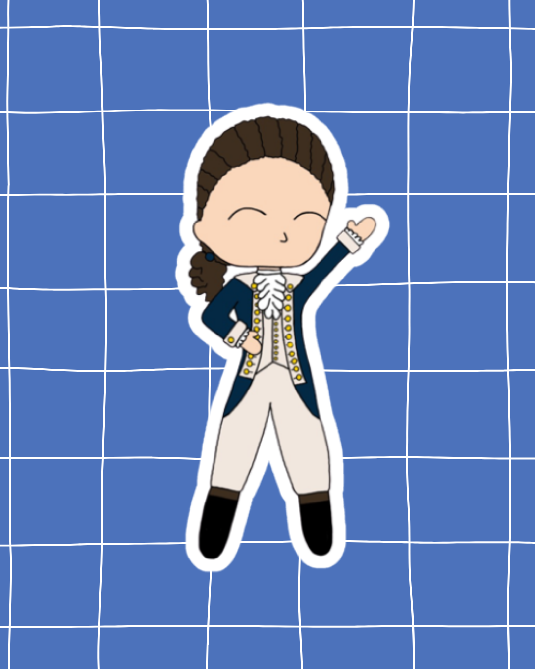 Hamilton the Musical Inspired Vinyl Sticker – Alexander Hamilton |  Perfect for Laptops, Water Bottles, Scrapbooks & More