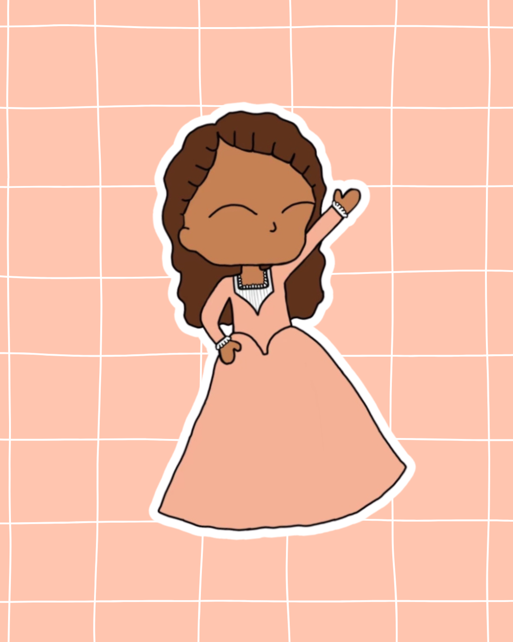Hamilton the Musical Inspired Vinyl Sticker – Angelica | Perfect for Laptops, Water Bottles, Scrapbooks & More
