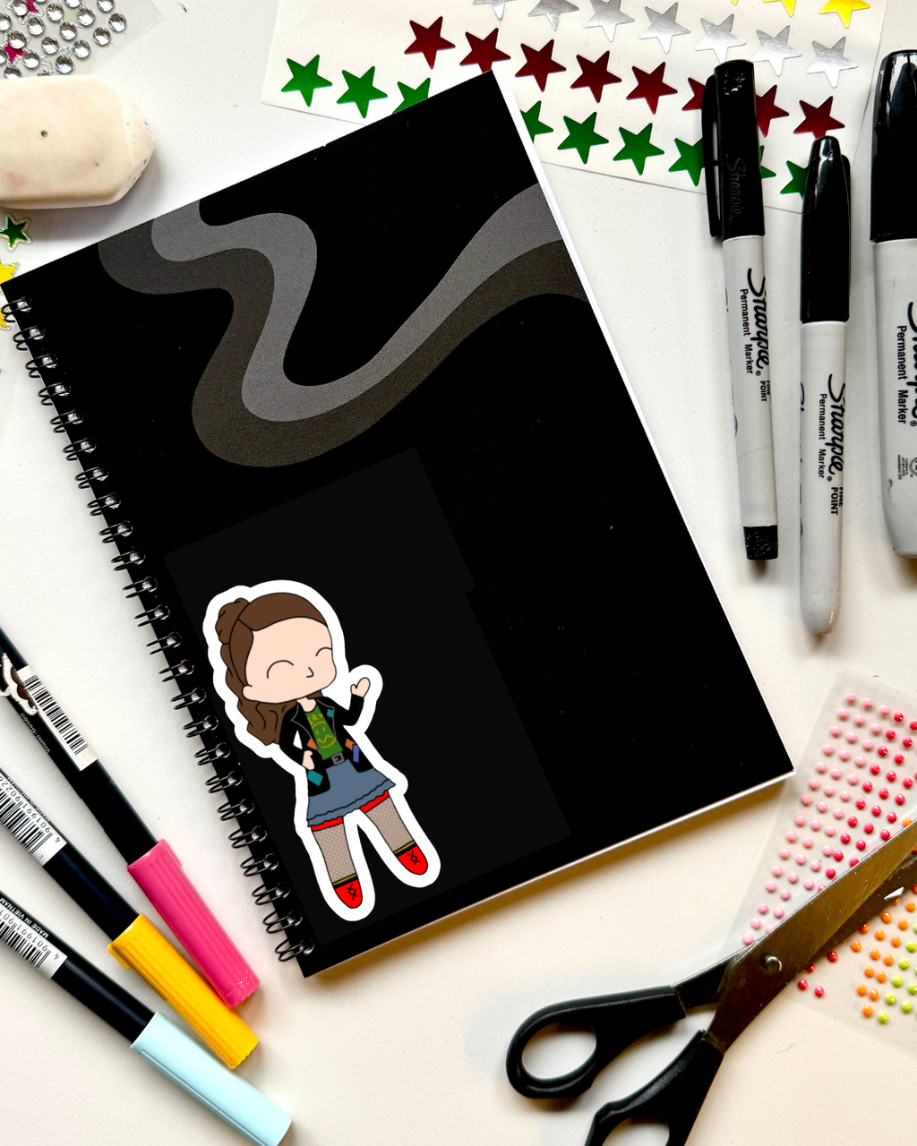 Kathy and Stella solve a murder! the Musical Inspired Vinyl Sticker | Stella – Perfect for Laptops, Water Bottles, Scrapbooks & More