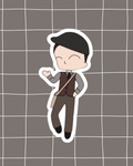 Newsies the Musical Inspired Vinyl Sticker – Davey | Perfect for Laptops, Water Bottles, Scrapbooks & More