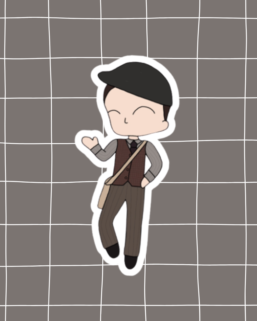 Newsies the Musical Inspired Vinyl Sticker – Davey | Perfect for Laptops, Water Bottles, Scrapbooks & More