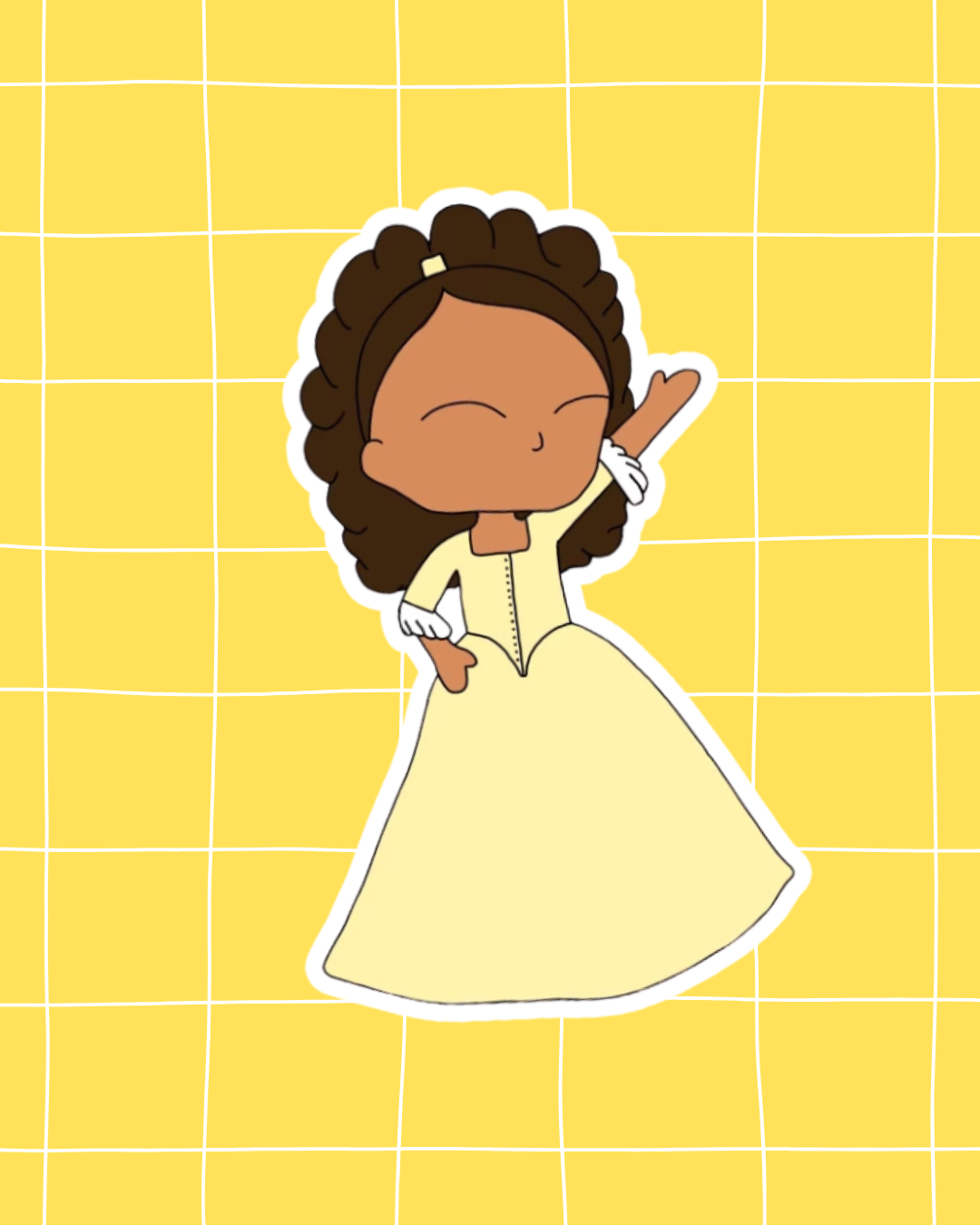 Hamilton the Musical Inspired Vinyl Sticker – Peggy | Perfect for Laptops, Water Bottles, Scrapbooks & More