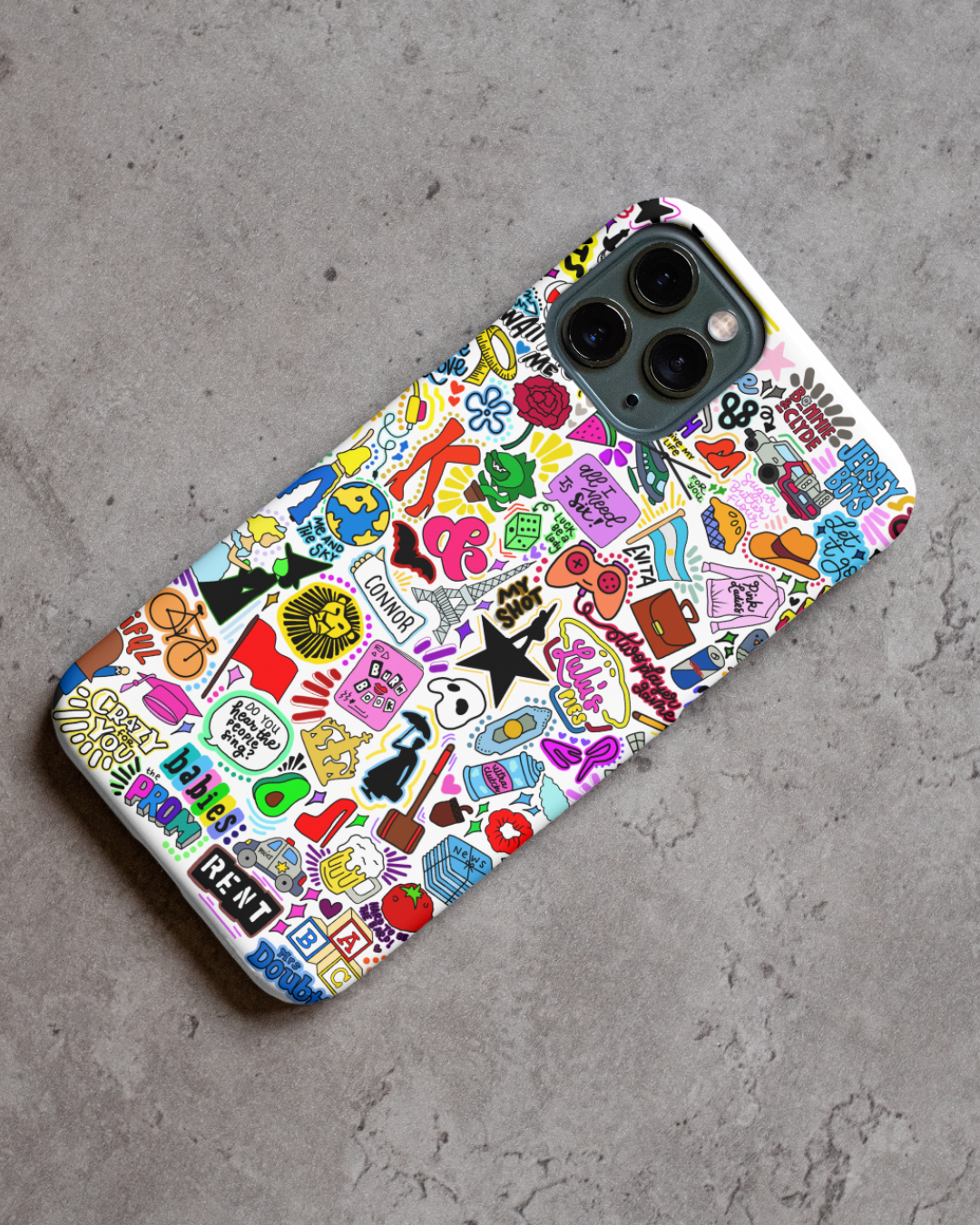 Musical Theatre Inspired Doodle Phone Case