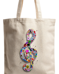 Treble-Clef Musical Theatre Cotton Tote Bag - Musical Theatre Gift