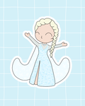 Frozen the Musical Inspired Vinyl Sticker – Elsa | Perfect for Laptops, Water Bottles, Scrapbooks & More