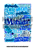 Matilda - Musical Inspired Glossy Print - Originally Hand Drawn