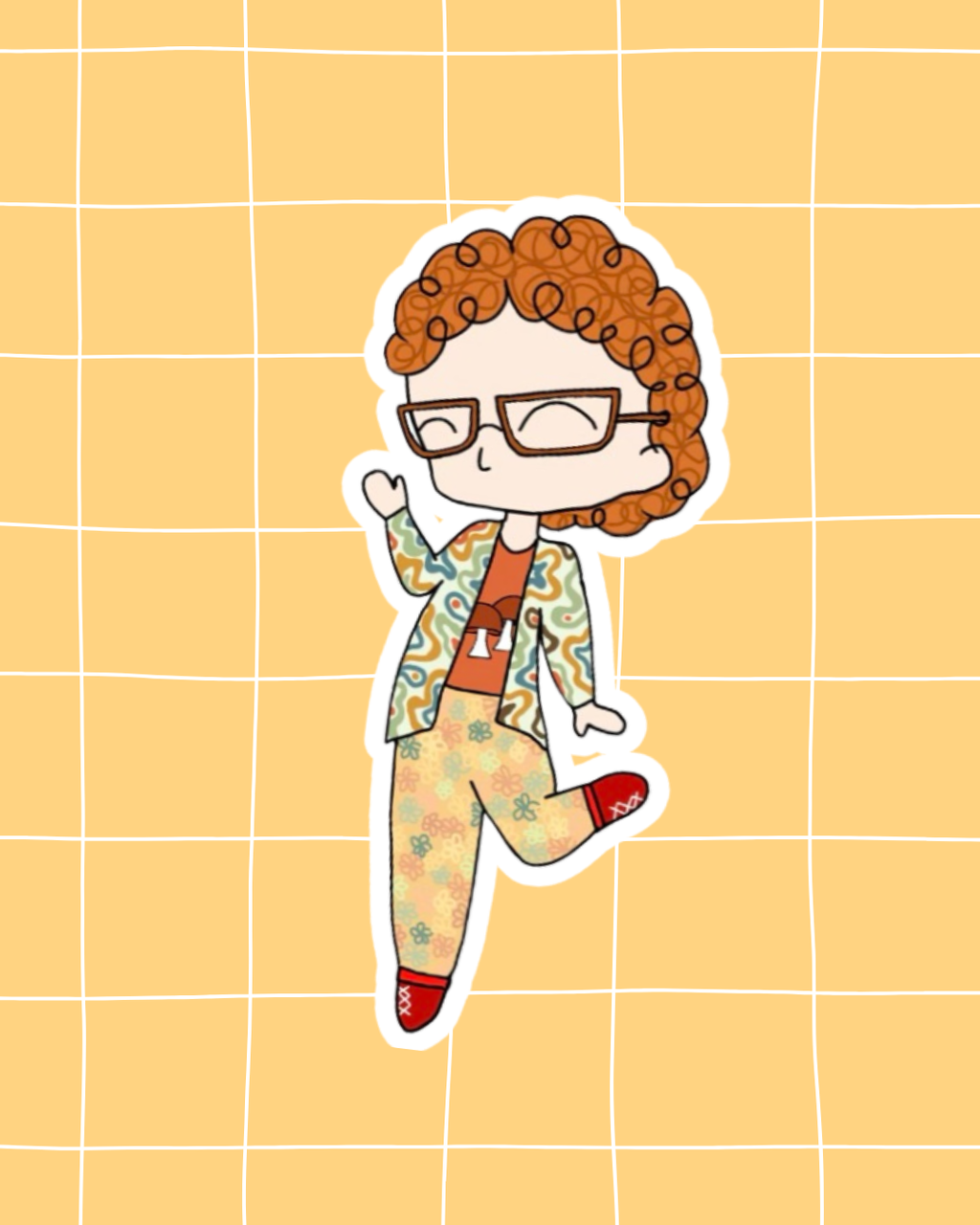 Kathy and Stella solve a murder! the Musical Inspired Vinyl Sticker – Kathy |  Perfect for Laptops, Water Bottles, Scrapbooks & More