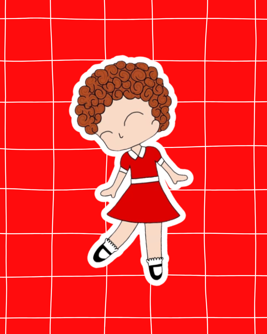 Annie the Musical Inspired Vinyl Sticker – Annie | Perfect for Laptops, Water Bottles, Scrapbooks & More