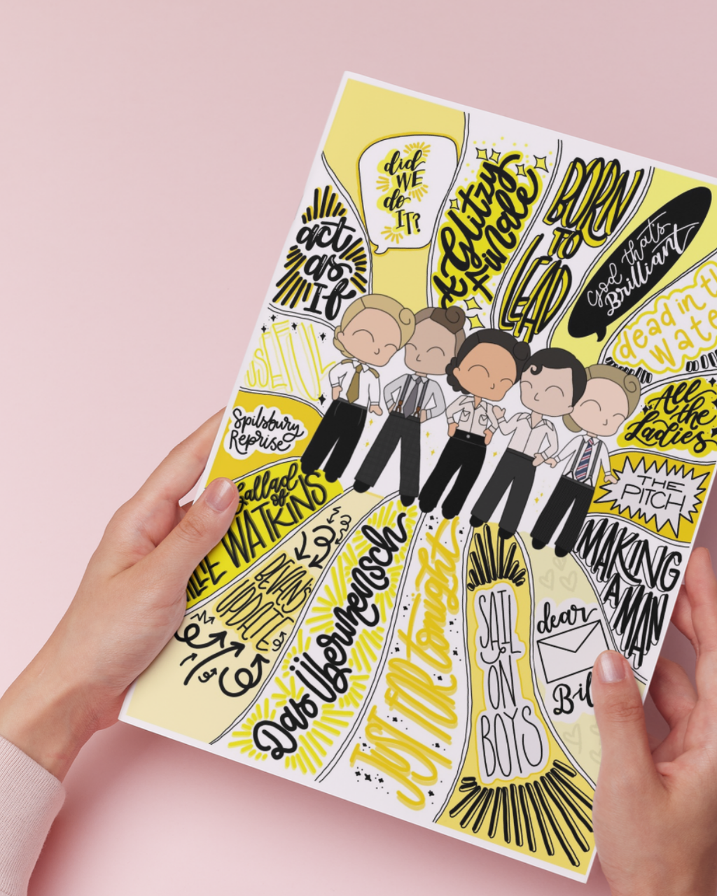 Operation Mincemeat SWIRL poster - Musical Inspired Glossy Print - Originally Hand Drawn