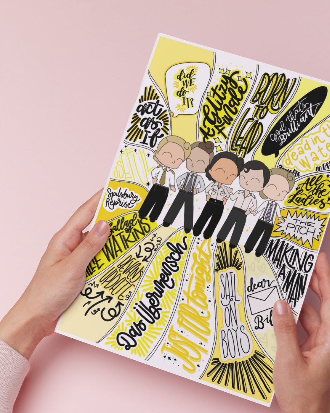 Operation Mincemeat SWIRL poster - Musical Inspired Glossy Print - Originally Hand Drawn