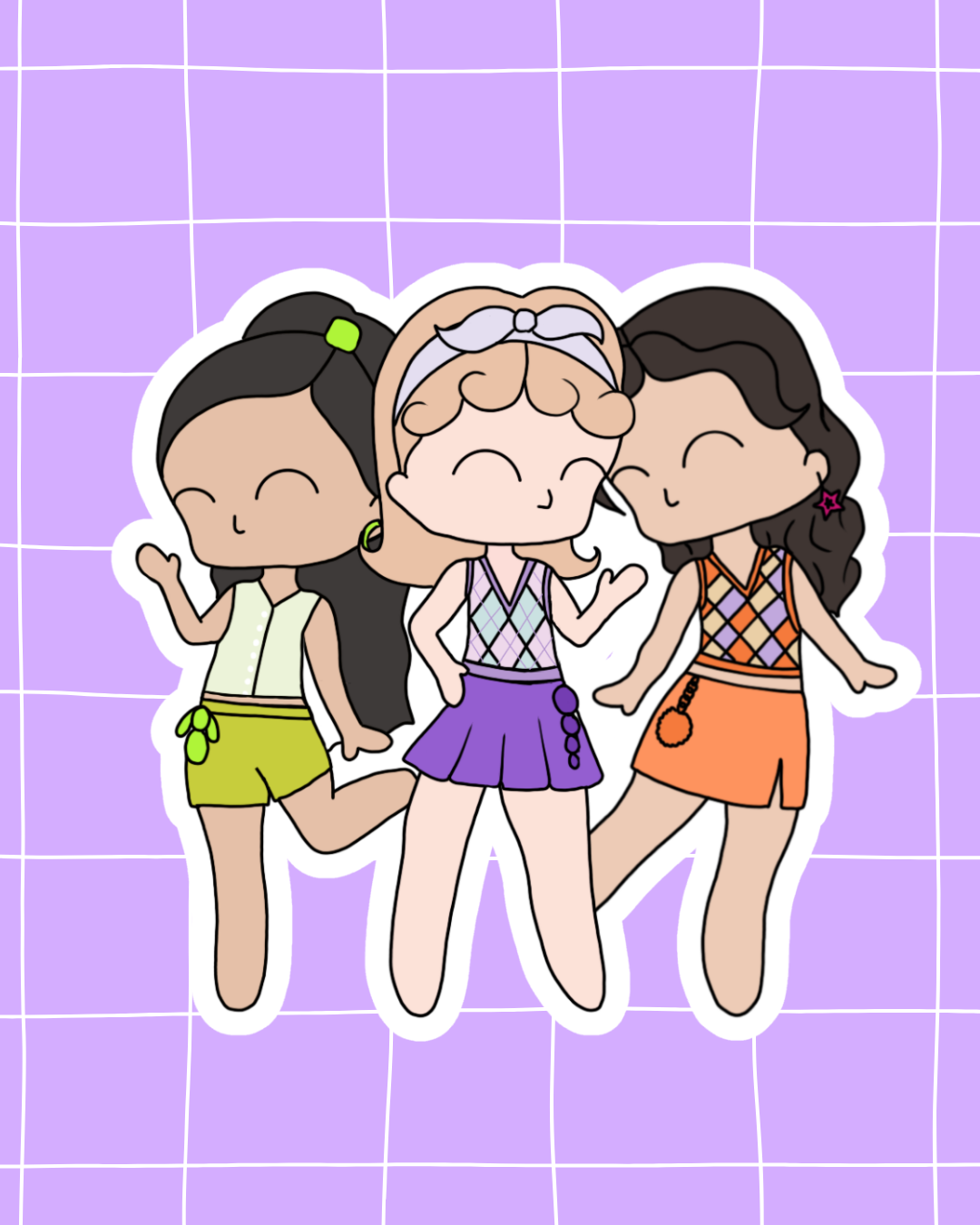 Legally Blonde the Musical Inspired Vinyl Sticker | Girls of Delta Nu – Perfect for Laptops, Water Bottles, Scrapbooks & More