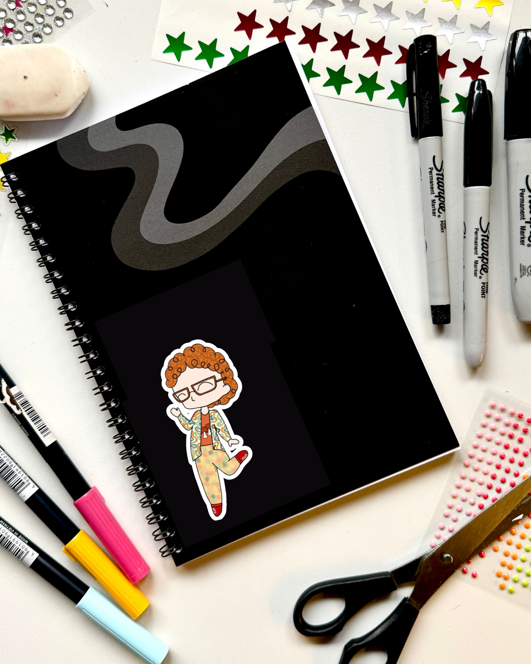 Kathy and Stella solve a murder! the Musical Inspired Vinyl Sticker – Kathy |  Perfect for Laptops, Water Bottles, Scrapbooks & More