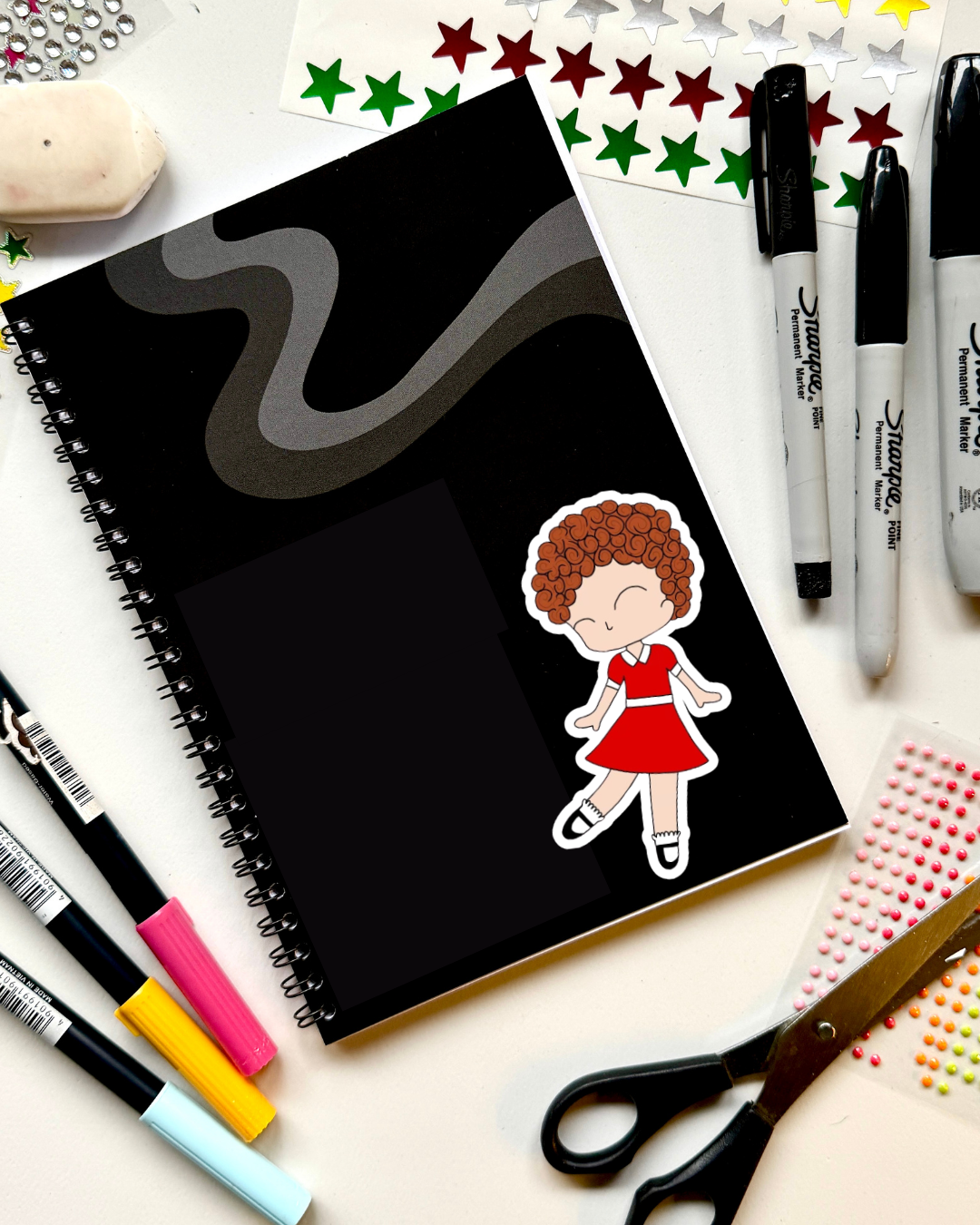 Annie the Musical Inspired Vinyl Sticker – Annie | Perfect for Laptops, Water Bottles, Scrapbooks & More