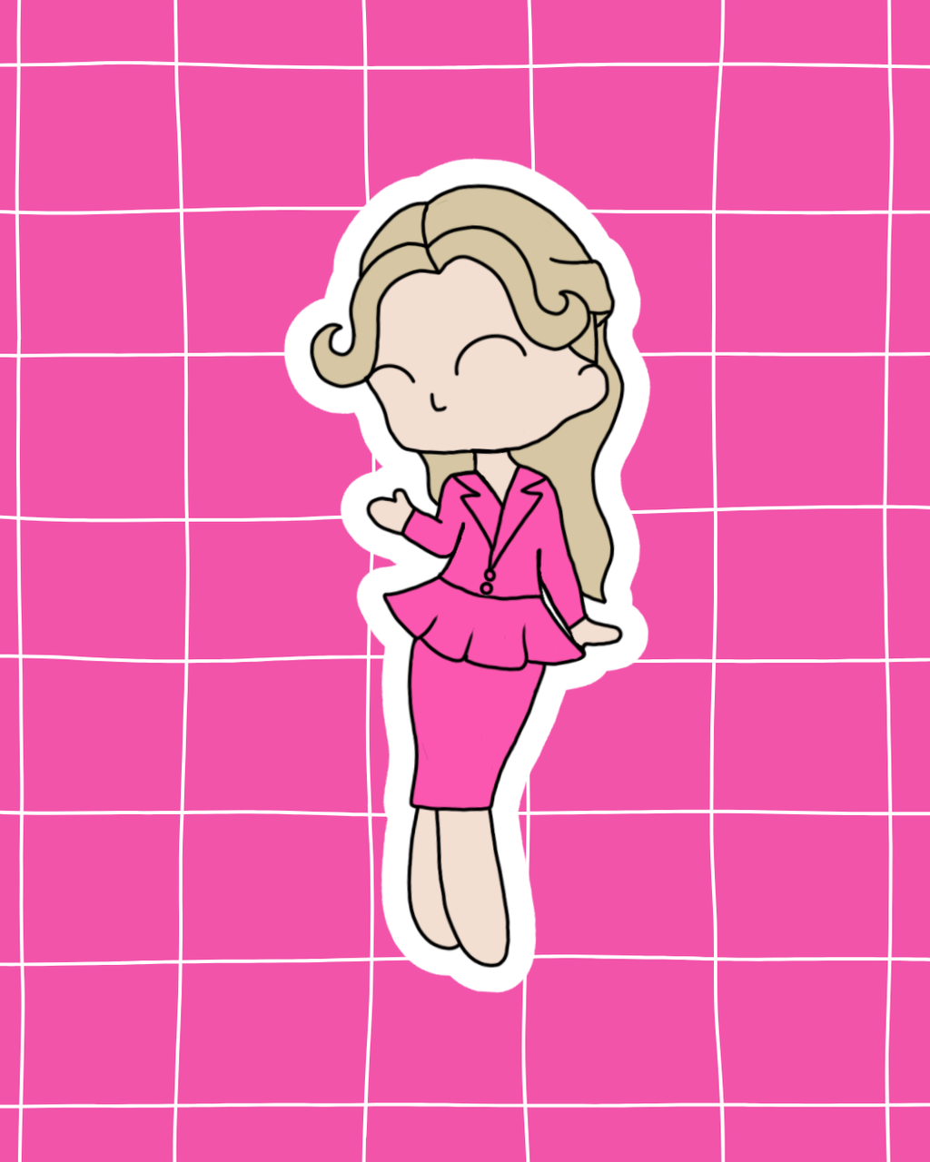 Legally Blonde the Musical Inspired Vinyl Sticker | Elle Woods – Perfect for Laptops, Water Bottles, Scrapbooks & More