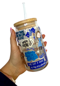 Matilda the Musical Inspired Glass Tumbler Cup with Straw