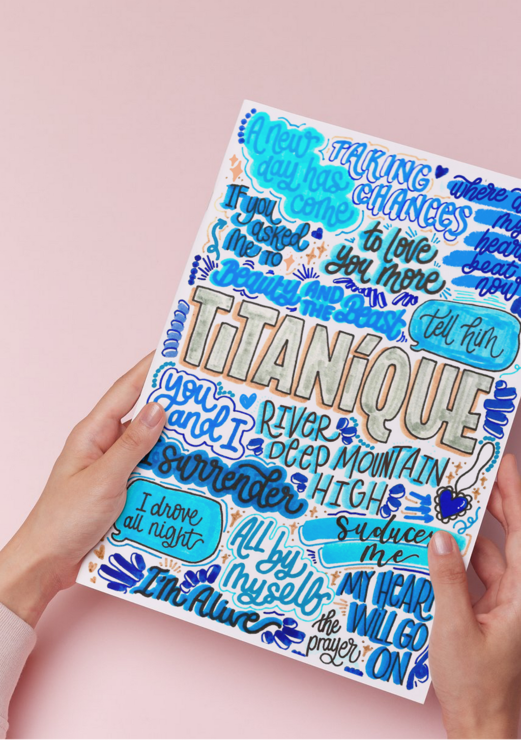 Titanique - Musical Inspired Glossy Print - Originally Hand Drawn