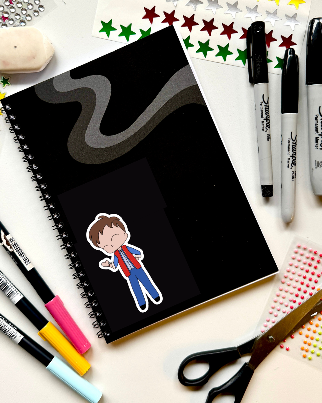 Back to the Future the Musical Inspired Vinyl Sticker – Marty McFly |  Perfect for Laptops, Water Bottles, Scrapbooks & More