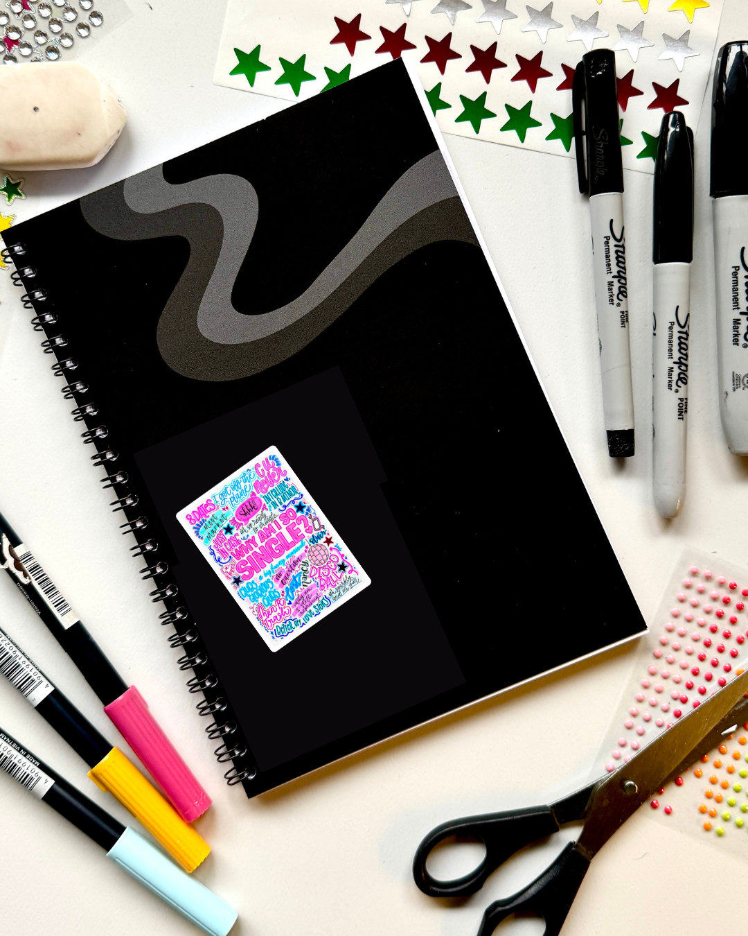 Why am I so Single Inspired Vinyl Poster Sticker – Perfect for Laptops, Water Bottles, Scrapbooks & More