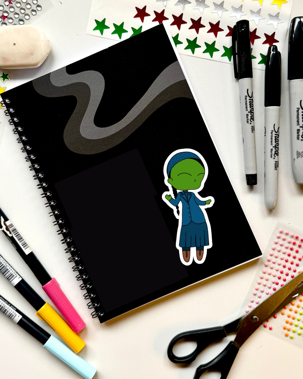 Wicked the Musical Inspired Vinyl Sticker – Elphaba- Shiz | Perfect for Laptops, Water Bottles, Scrapbooks & More