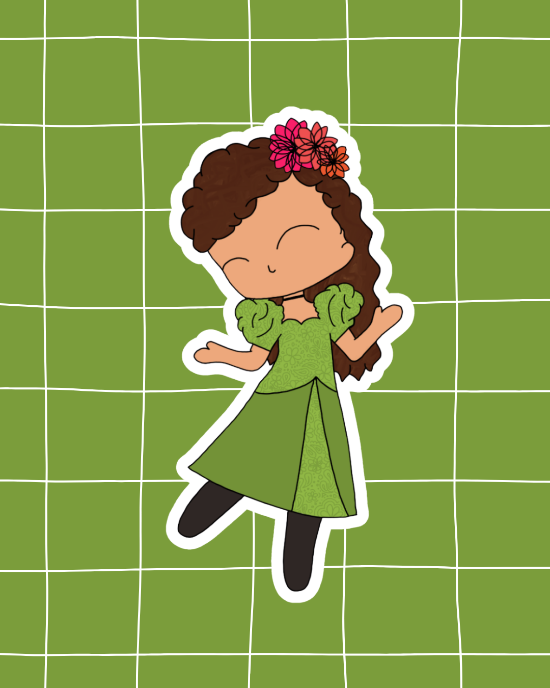 Hades Town the Musical Inspired Vinyl Sticker – Persephone- Broadway | Perfect for Laptops, Water Bottles, Scrapbooks & More