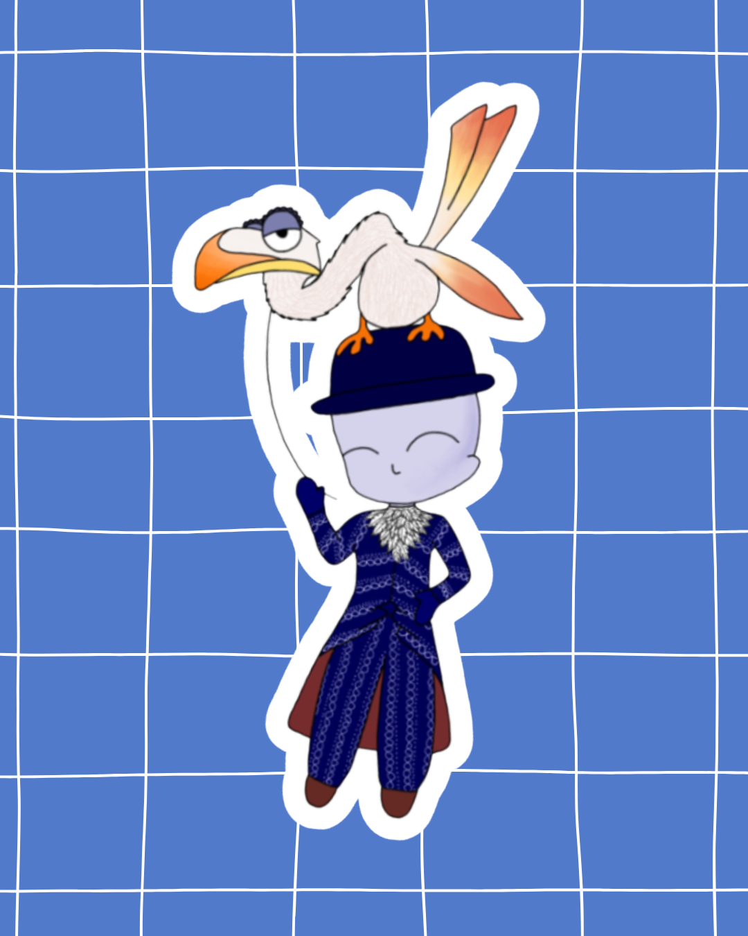 Lion King the Musical Inspired Vinyl Sticker | Zazu – Perfect for Laptops, Water Bottles, Scrapbooks & More