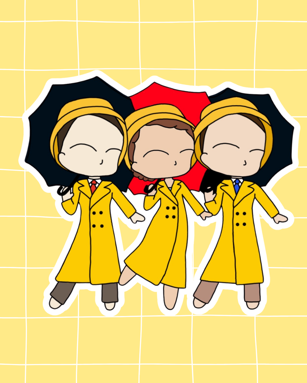 Singin' in the rain the Musical Inspired Vinyl Sticker – Singin' in the rain | Perfect for Laptops, Water Bottles, Scrapbooks & More