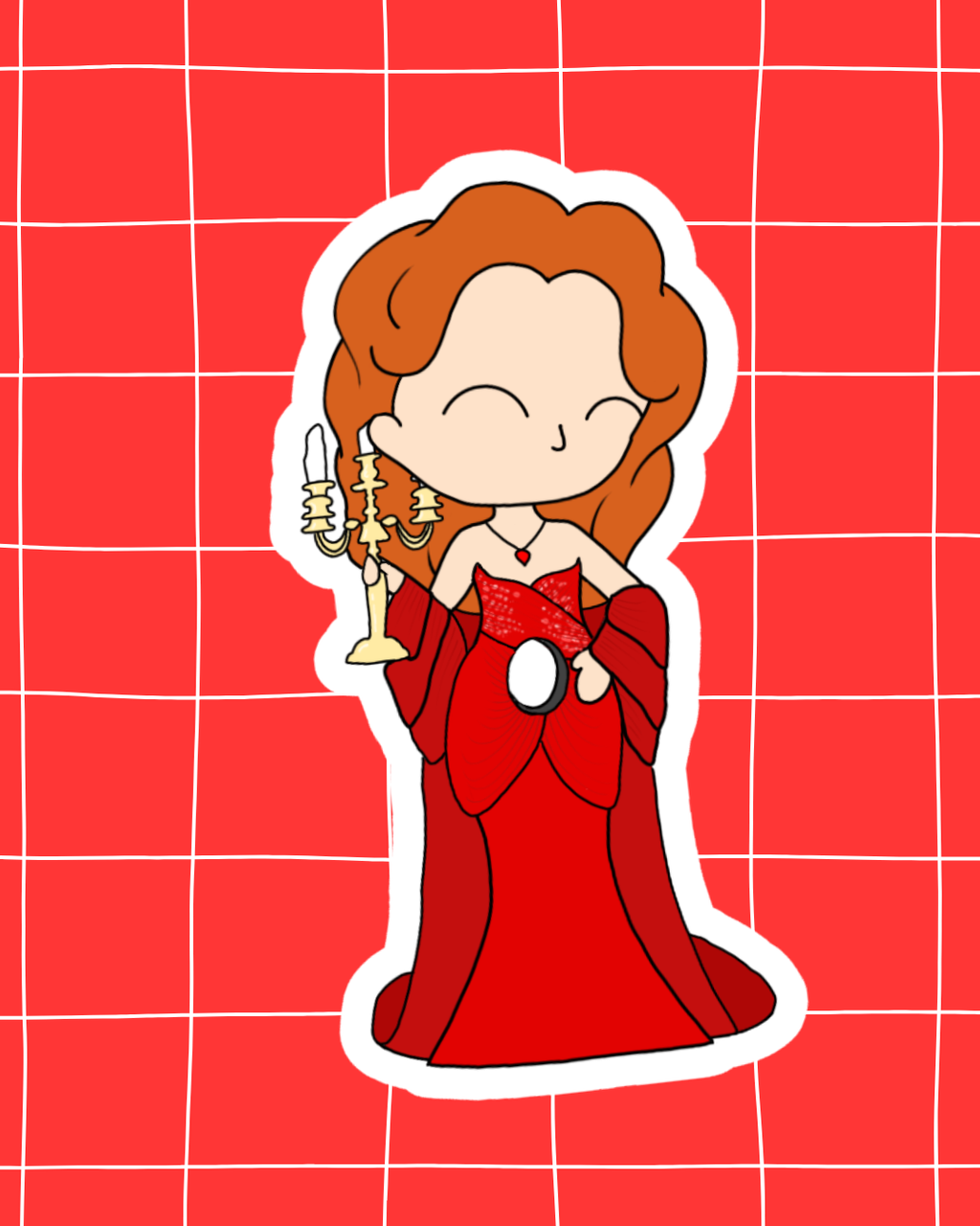 Death Becomes Her the Musical Inspired Vinyl Sticker – Helen | Perfect for Laptops, Water Bottles, Scrapbooks & More