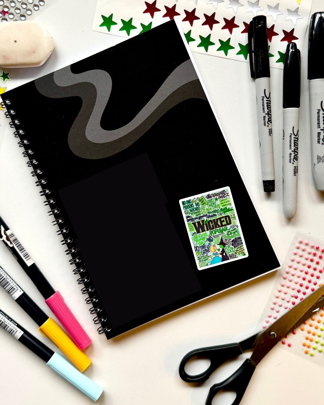 Wicked the Musical Inspired Vinyl Poster Sticker – Perfect for Laptops, Water Bottles, Scrapbooks & More